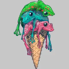 Men's Design By Humans Icecream trip. By moisescudero T-Shirt