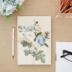 Paper Junkie 2 Pack Dotted A5 Hardcover Floral Journal Notebook for Writing, 5.5 x 8 In