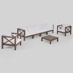 Brava 7pc Patio Conversation Set - Christopher Knight Home