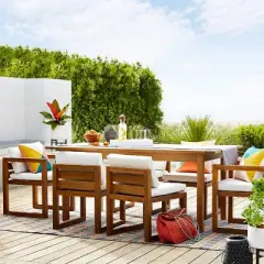 Kaufmann 2pk Wood Patio Arm Chairs - Natural - Project 62&trade;