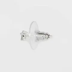 Sterling Silver Rectangle Pear Cubic Zirconia Stud Earring Set 4pc - A New Day&trade;