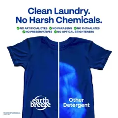 Earth Breeze Laundry Detergent Sheets - Fragrance-Free Eco Sheets - 32ct - 64 Loads