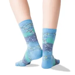 Monet's Water Lilies Socks (Women's Sizes, Adult Medium) from the Sock Panda