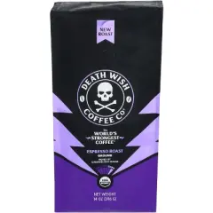 Death Wish Coffee Ground Espresso Roast - Case of 6 - 14 oz