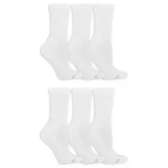 Fruit of the Loom Women's 6pk Comfort Cushion Crew Socks - 8-12