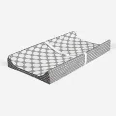 Bacati - MixNMatch Gray Large Dots Changing Pad Cover