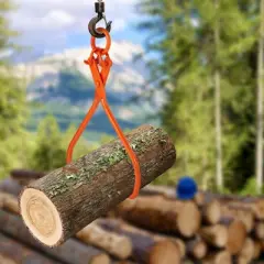 VEVOR Log Skidding Tongs, 32 inch 2 Claw Log Lifting Tongs, Heavy Duty Steel Lumber Skidding Tongs, 1543 lbs/700 kg Loading Capacity, Log Lifting