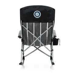 MLB Seattle Mariners Outdoor Rocking Camp Chair - Black
