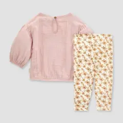 Burt's Bees Baby&reg; Gauze Tunic & Ditsy Country Floral Leggings Set