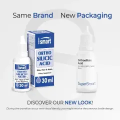 SuperSmart Orthosilicic Acid (Advanced Formula) - Silicon Supplement - with MSM, Choline, Carnitine, Boron, Minerals | Non-GMO & Gluten Free - 30 ml