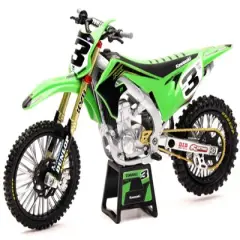 Kawasaki KX 450 #3 Eli Tomac Green 1/12 Diecast Motorcycle Model by New Ray