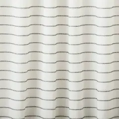 Blanket Stitch Curtain Panel Dark Gray/Cream - Hearth & Hand&trade; with Magnolia