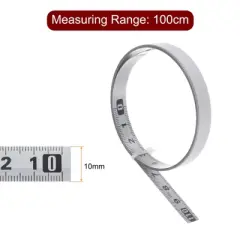 Unique Bargains Steel Metric Right to Left Read Workbench Sticky Tape Measure