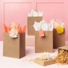 20ct Shelved Banded Tissue Coral - Spritz&trade;: Multicolor Gift Packaging Accessories, Solid Pattern, 15.5" x 24"