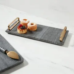14" x 6" Marble Serving Tray with Handles - Threshold&trade;