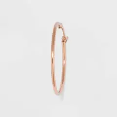 Two-Tone Sterling Silver Hoop Fine Jewelry Earring Set 2pc - A New Day&trade; Silver/Rose Gold