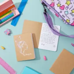 Paper Junkie 12-Pack Kraft Paper Notebooks, Writing Journal with 80 Lined Pages, Bulk A6 Notebook Set for Students, Kids, Classroom, Travel, 4x6 in