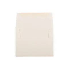 JAM Paper A2 Strathmore Invitation Envelopes 4.375 x 5.75 Natural White Linen 99761