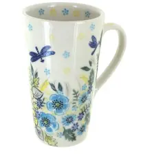 Blue Rose Polish Pottery 468 Vena Large Coffee Mug
