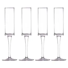LEMONSODA Champagne Flutes Set of 4 - 6oz