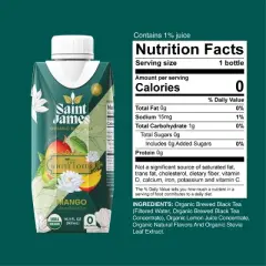 Saint James White Lotus Organic Black Tea - 16.9 fl oz