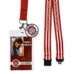 Saved By The Bell Lanyard Bayside High Zack Morris Breakaway ID Badge Holder Keychain Red