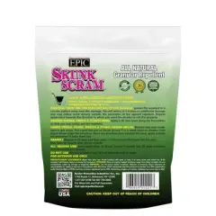 EPIC Skunk Scram All Natural Ready To Use Outdoor Granular Animal Repellent Resealable Bag, 6lbs