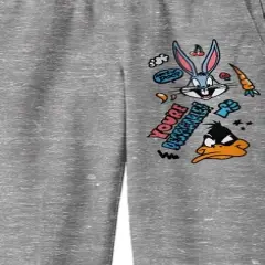 Looney Tunes Bugs Bunny and Daffy Duck Youth Heather Gray Graphic Sweats