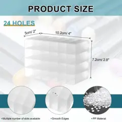 Unique Bargains PVC Space Saving Pen Storage Multi-Slots Design Marker Organizer