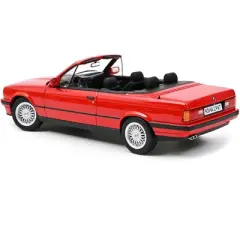 1991 BMW 318i Cabriolet Red 1/18 Diecast Model Car by Norev