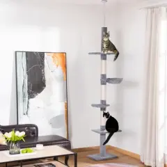 Multipet Adjustable Height Floor-To-Ceiling Vertical Cat Tree