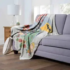 Warner Bros. Justice League Holiday Heroes Silk Touch Throw Blanket 50x60 Inches