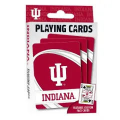 MasterPieces Officially Licensed NCAA Indiana Hoosiers Playing Cards - 54 Card Deck for Adults