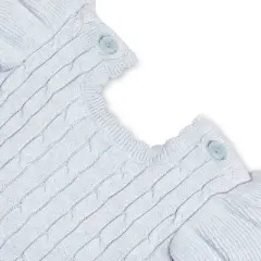 Hope & Henry Layette Baby Girl Flutter Sleeve Sweater Romper, Infant