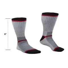 RefrigiWear Merino Wool Moisture Wicking 9-Inch Performance Boot Sock