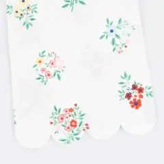 Meri Meri Ditsy Posy Scalloped Guest Towels (Pack of 16)