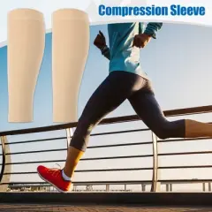 Unique Bargains Compression Sleeve Footless Compression Sleeve for Women Nylon 2 Pair