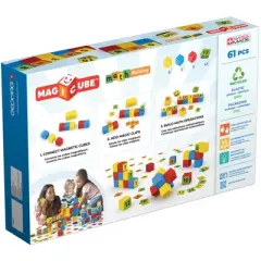 Geomag Magicube Math Building Set, Recycled, 61 Pieces