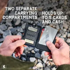 Pelican Shield MagSafe RFID Blocking Wallet - Brushed Titanium