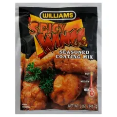 Williams Seasoned Coating Mix Spicy Wings - Case of 12 - 5oz