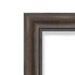 Amanti Art Rustic Pine Brown Framed Magnetic Board 41 x 29 in.