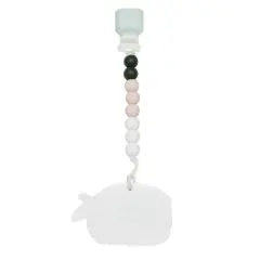 Loulou Lollipop Silicone Teether with Clip - Shrimp