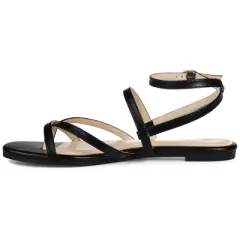 Journee Collection Womens Serissa Multi Strap Flat Sandals