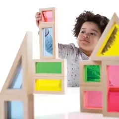 Guidecraft Rainbow Blocks  - 10 Pcs