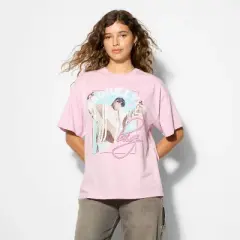 Women's Brooklyn Biggie Oversized Graphic T-Shirt - Pink