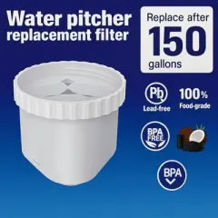 Nispira Water Pitcher Filter Replacement For Epic Pure, Seychelle, Aquagear Dispenser 150 Gallon. 4 Packs