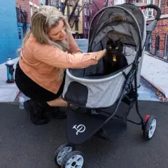 Petique Glacier Spacious & Cozy Pet Stroller Perfect For Dogs Cats Bunnies & Other Animals