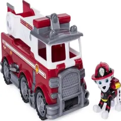Paw Patrol Ultimate Rescue - Marshall's Ultimate Rescue Fire Truck with Moving Ladder and Flip-Open Front Cab, Ages 3 and Up