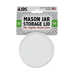 iLIDS 3pk Regular Mouth Storage Lid - White: Beverage Accessories, Dishwasher-Safe Replacement Lids