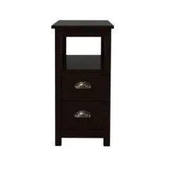 Organnice Brown Narrow Nightstand
